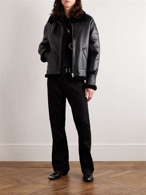 celine leather bomber|Celine homme jacket.